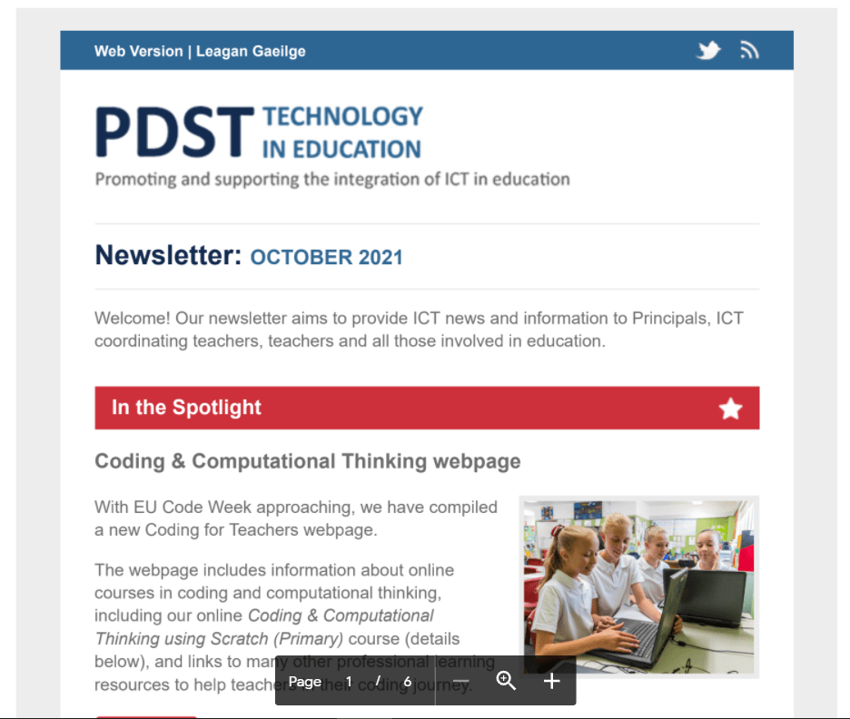 pdst technology in education videos